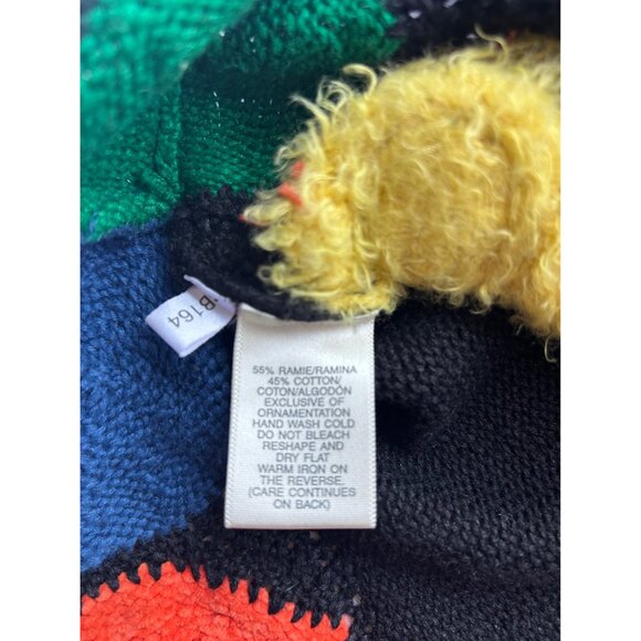 Susan Bristol Sz S Hand Embroidered Novelty Zoo Animal Zip Up Cardigan Wacky - Picture 11 of 12